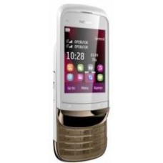 CARCAÇA NOKIA C2-06 BRANCA COM DOURADA PRIMEIRA LINHA